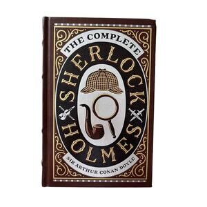 Complete Sherlock Holmes Sir Arthur Conan Doyle Barnes & Noble Leather Bound New